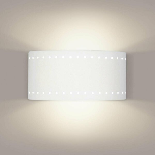 A19 Lighting Syros E26 Base Dimmable LED Wall Sconce, Bisque 1704-1LEDE26